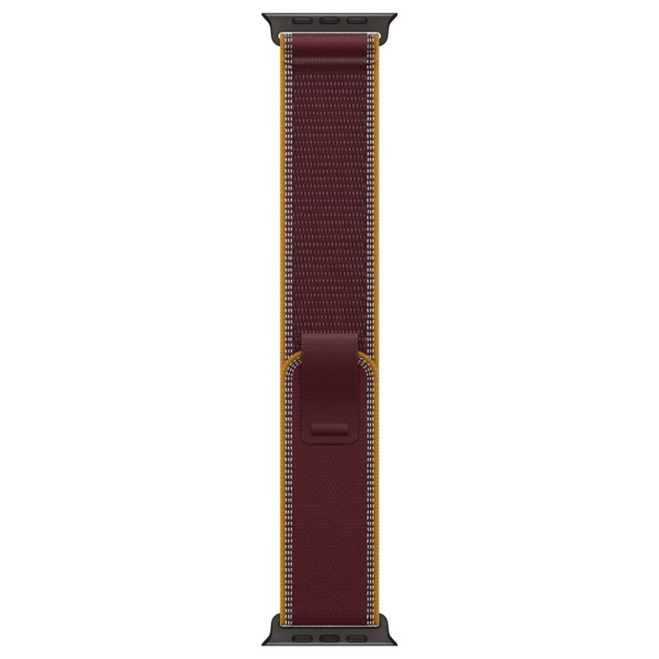 Apple Watch Series Ultra 4 49mm Black Titanium Case with Burgundy Trail Loop S/M